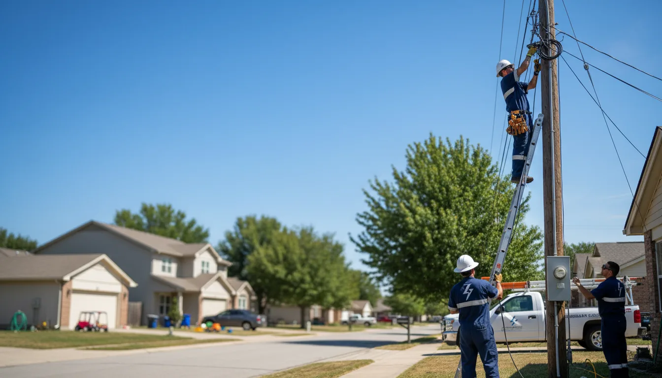 Residential electrician providing installation services in Russell, AR